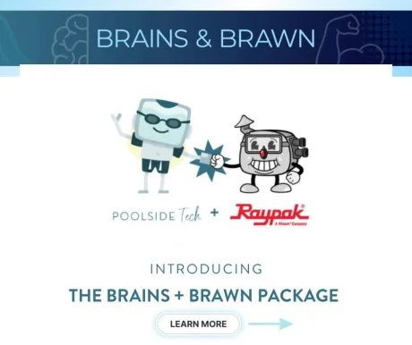 Brains + Brawn Package | Poolside Attendant and RayPak Avia Gas Heater