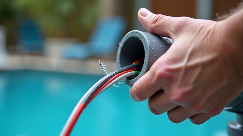 cord replacement through conduit safely