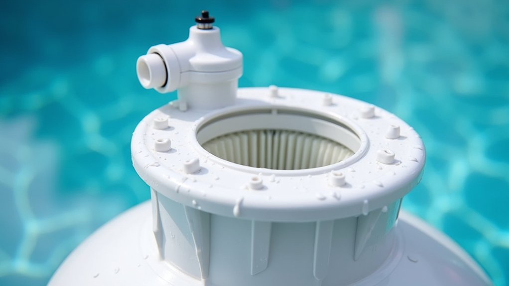 pool filter housing protects filtration system