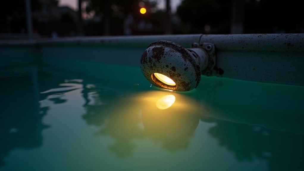 dim pool light issues