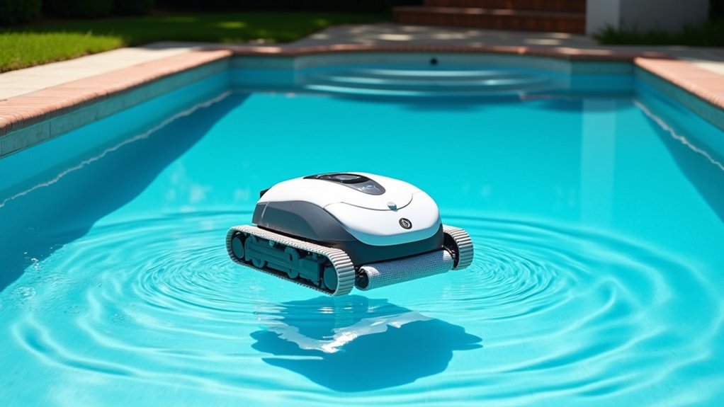 efficient robotic pool cleaning