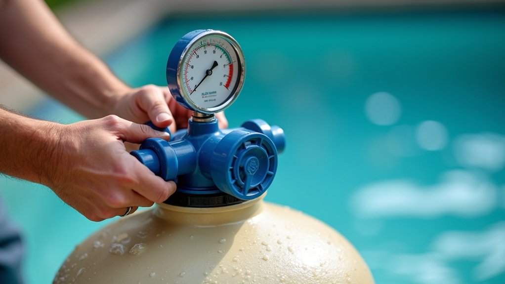 backwash rinse reset pressure