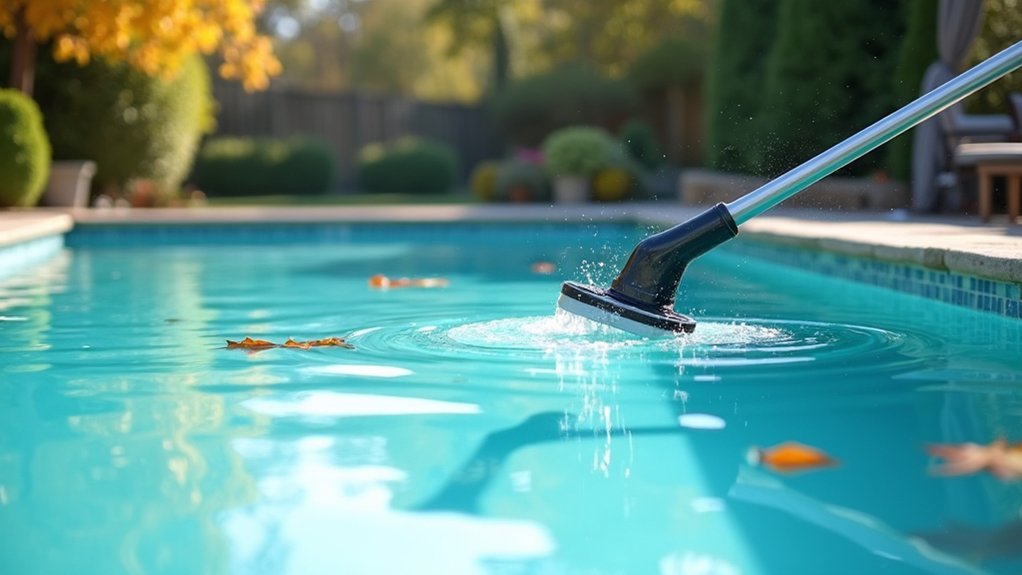 deep clean pool surface first