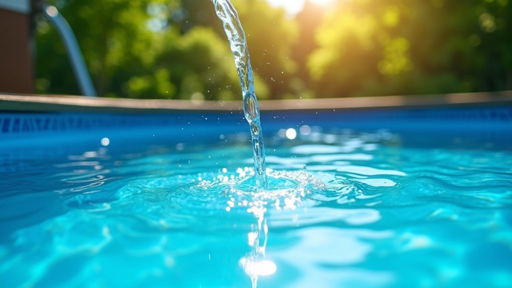 fill to skimmer midpoint