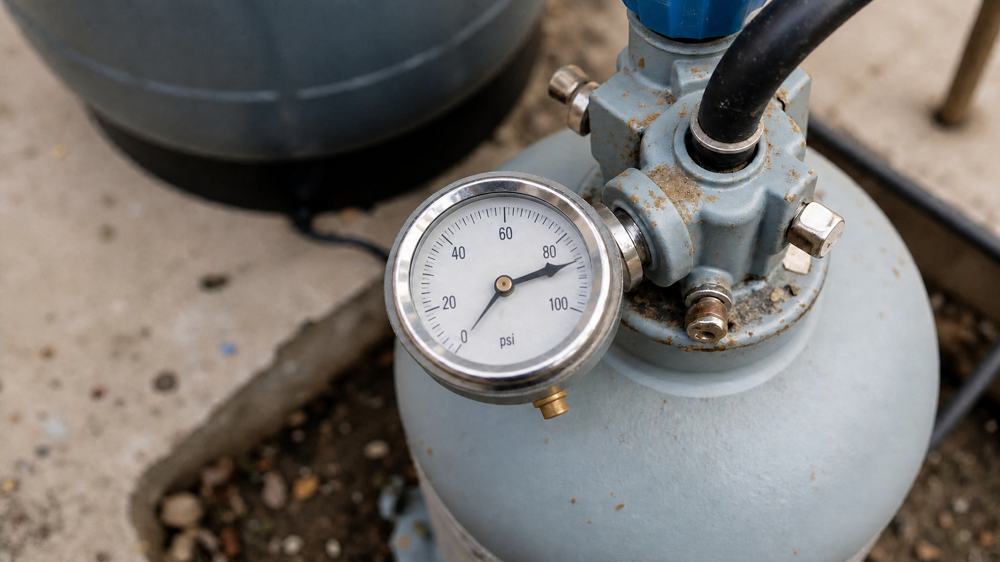 high pressure clogged pool filter