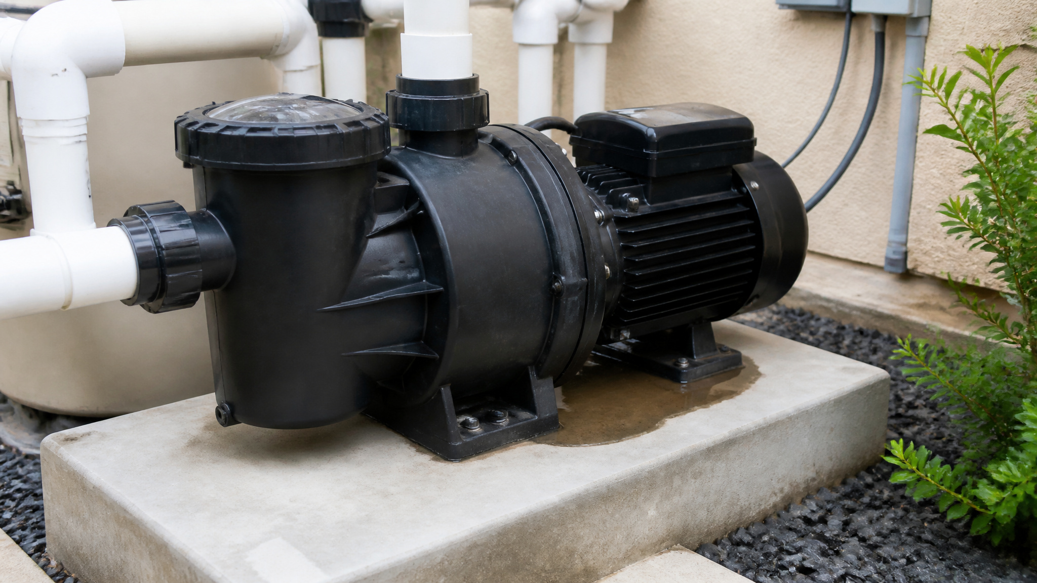 bottom pool pump leak causes