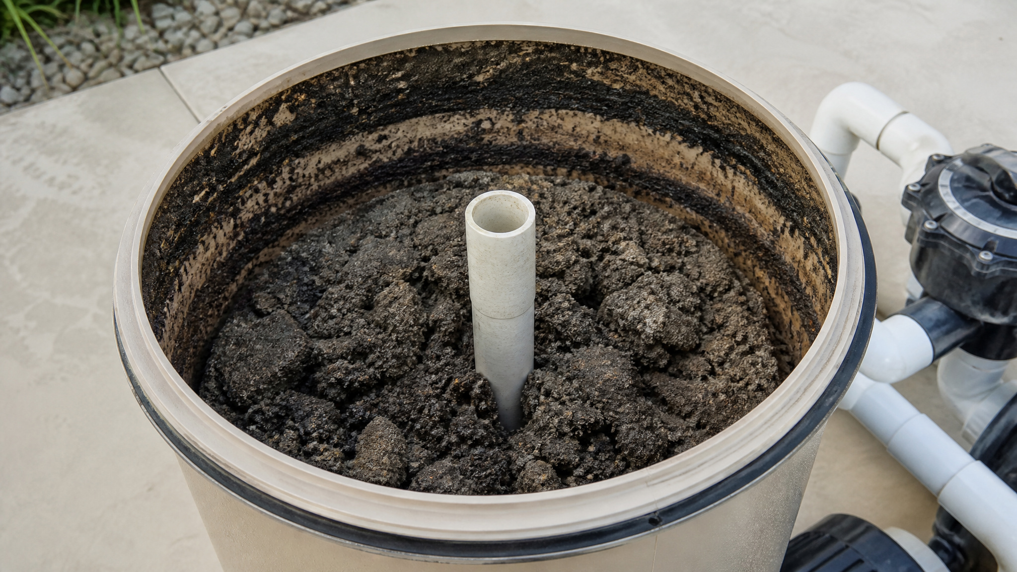 change pool filter sand periodically