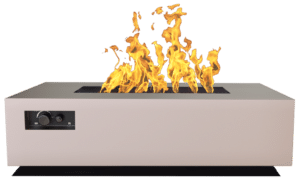 Warming Trends AON rectangular fire table - representative Sand Pebble model